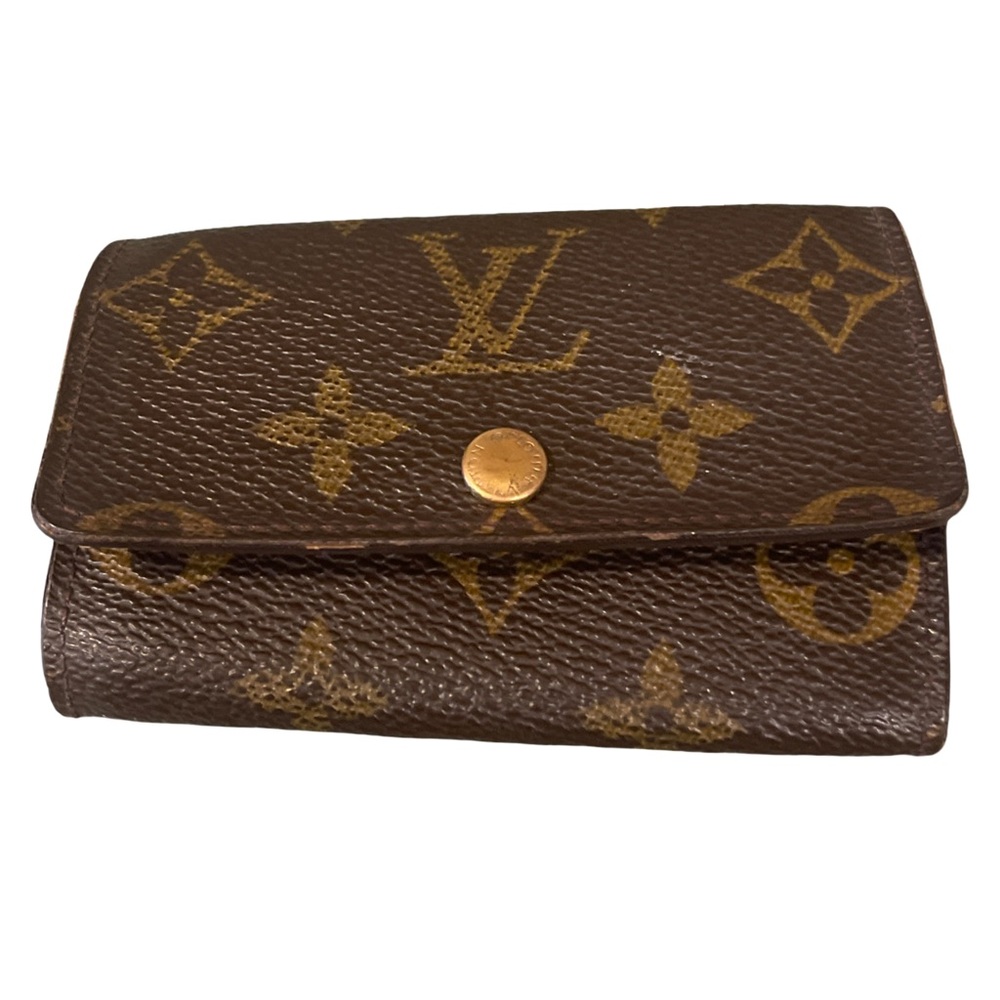 Louis Vuitton Monogram 6 Key Holder Multicles Canvas Leather SLG Case
